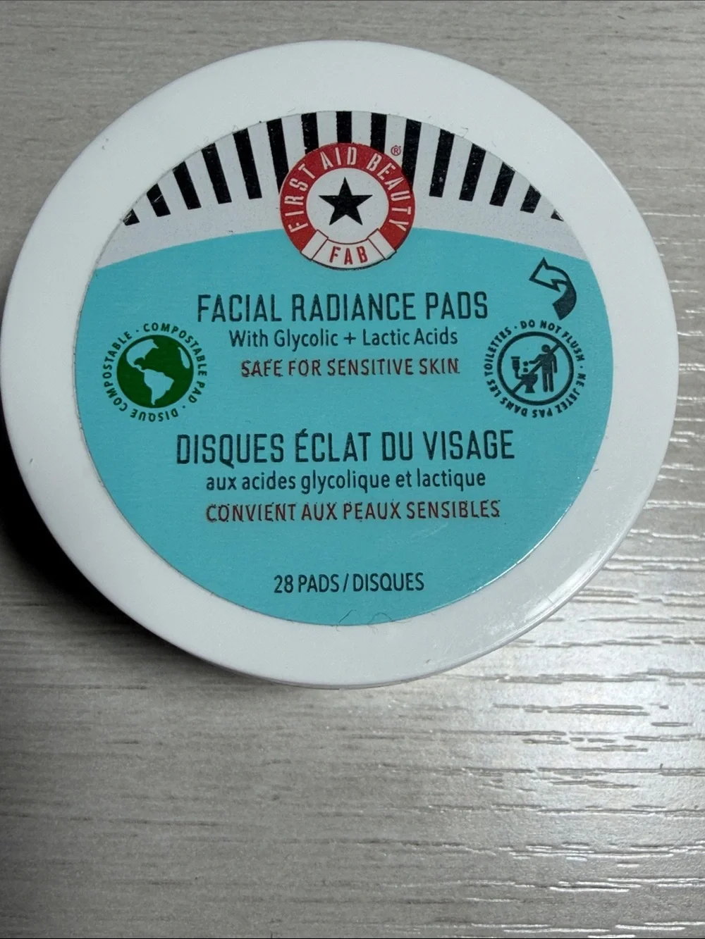 First Aid Beauty Facial Radiance Pads, 28 count.